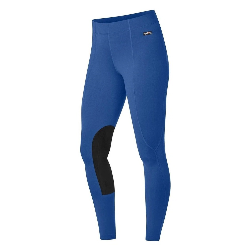 Kerrits Flow Rise Performance Breeches Riding Knee Patch Stretch Blue Size XS